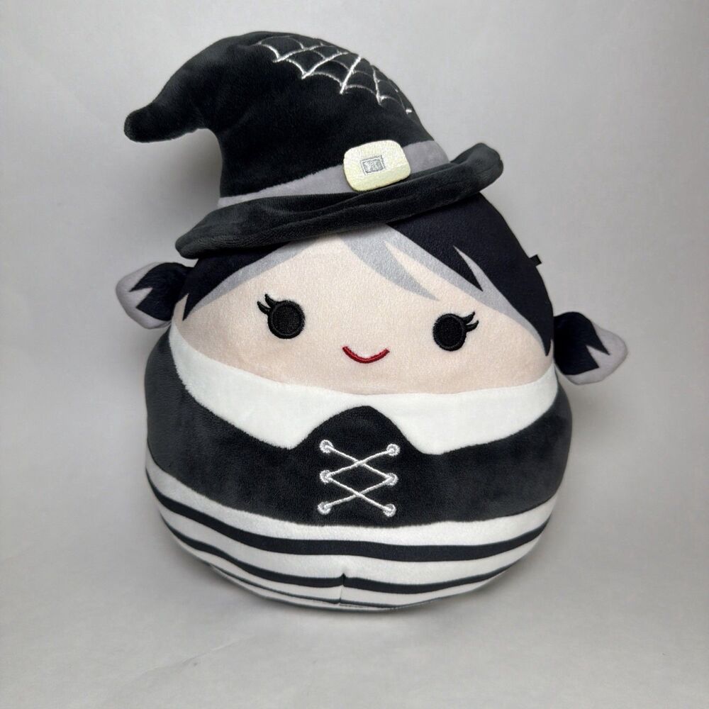 Squishmallows 9" LIRA The Witch Halloween 2022 Plush Doll Black White